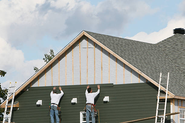 Professional Siding Replacement technician working in Fort Hill, PA